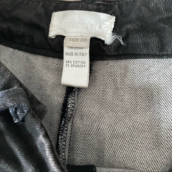 DIESEL BLACK DENIM SKIRT - Picture 7 of 11